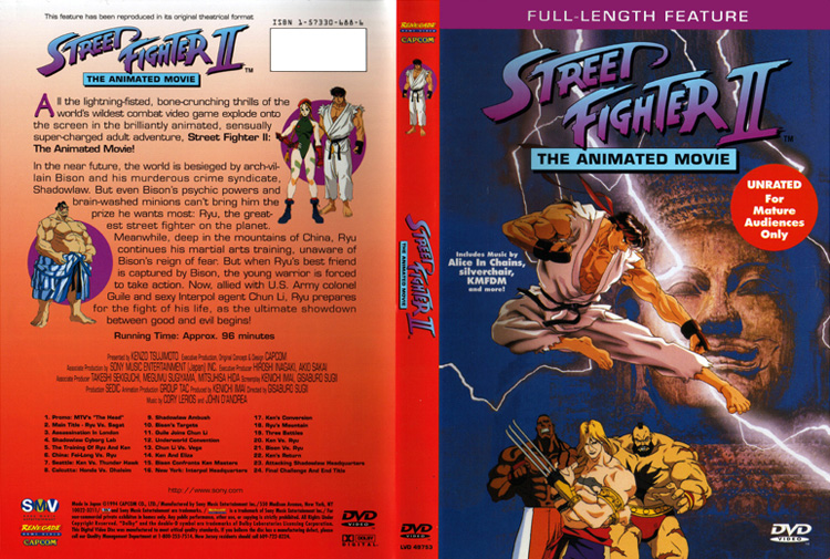 Dvd Movie Street Fighter Alpha 
